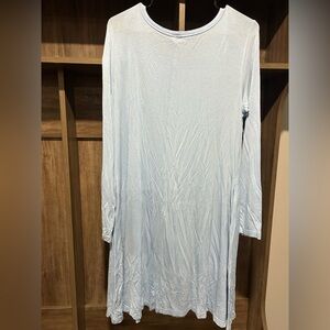 Light Blue Long Sleeve Dress